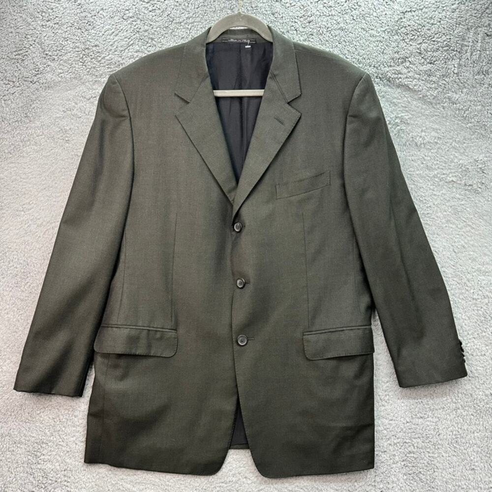 Gianni Versace Couture Men's Size ?? 3-Button Blazer Olive‎ Green Business Flaw